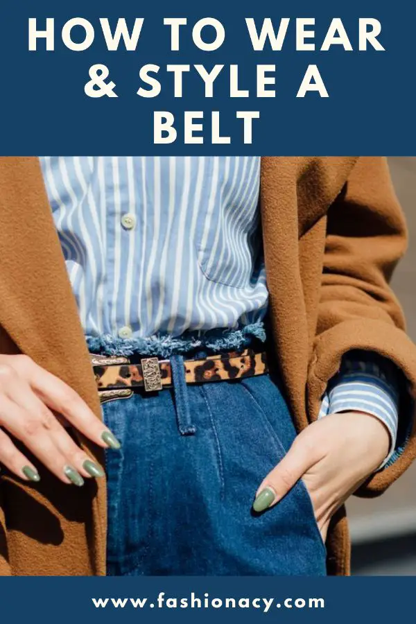how to style a belt