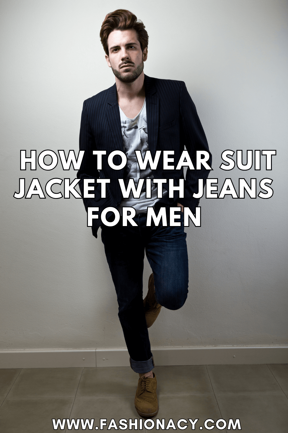 How You Can Wear a Suit Jacket With Jeans