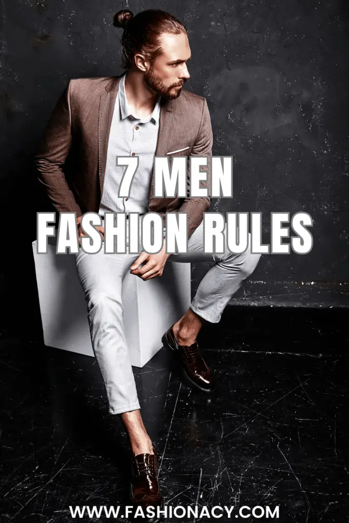 men fashion rules