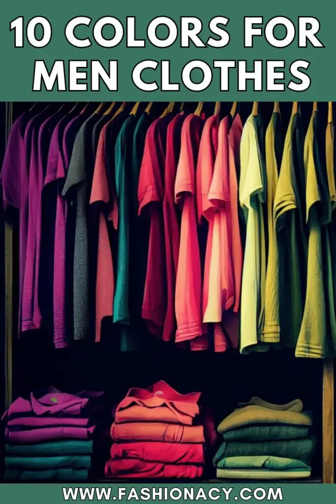 Colors For Men Clothes 