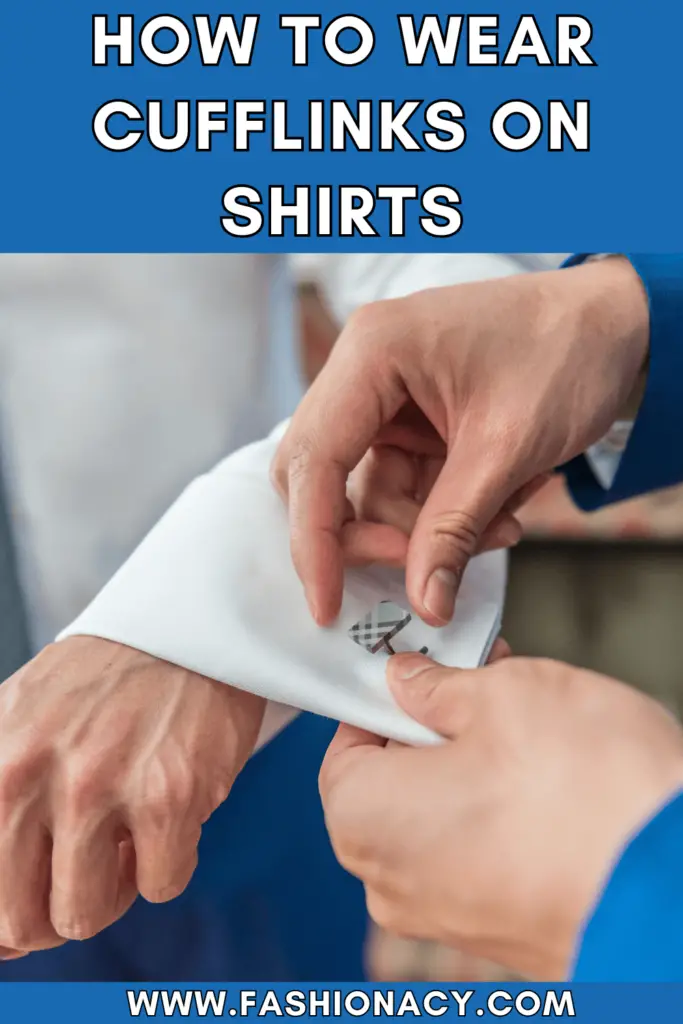 How to Wear Cufflinks on Shirts, Men