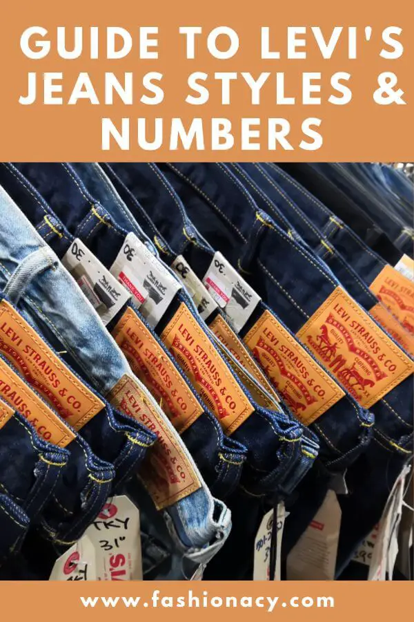 guide to Levi's jeans numbers