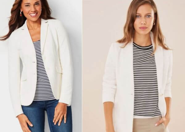 how to wear a white blazer women