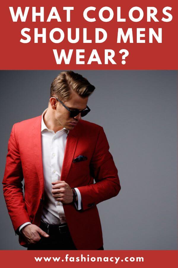 Men's clothing color guide