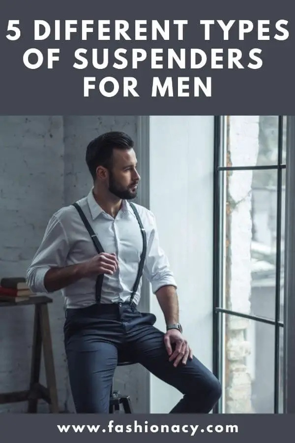 types of men's suspenders