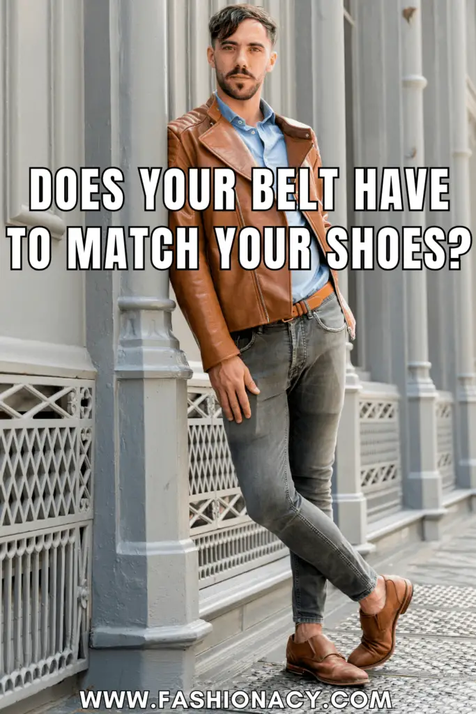 Does Your Belt Have to Match Your Shoes?