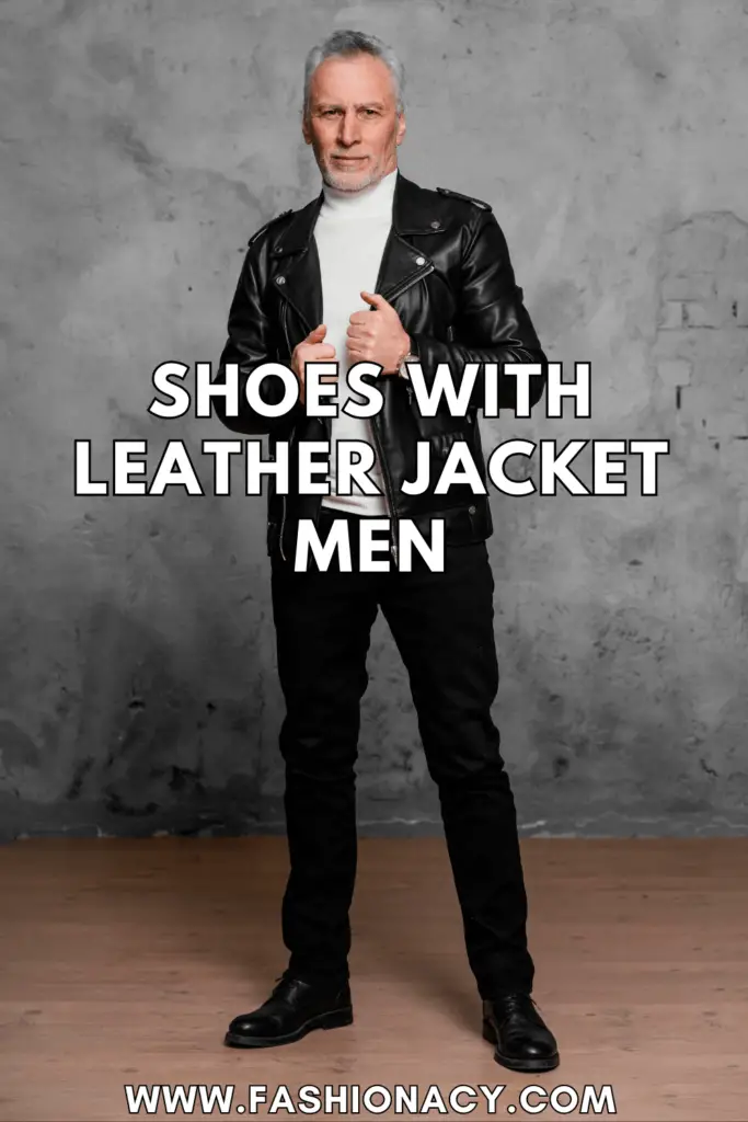Shoes With Leather Jacket Men
