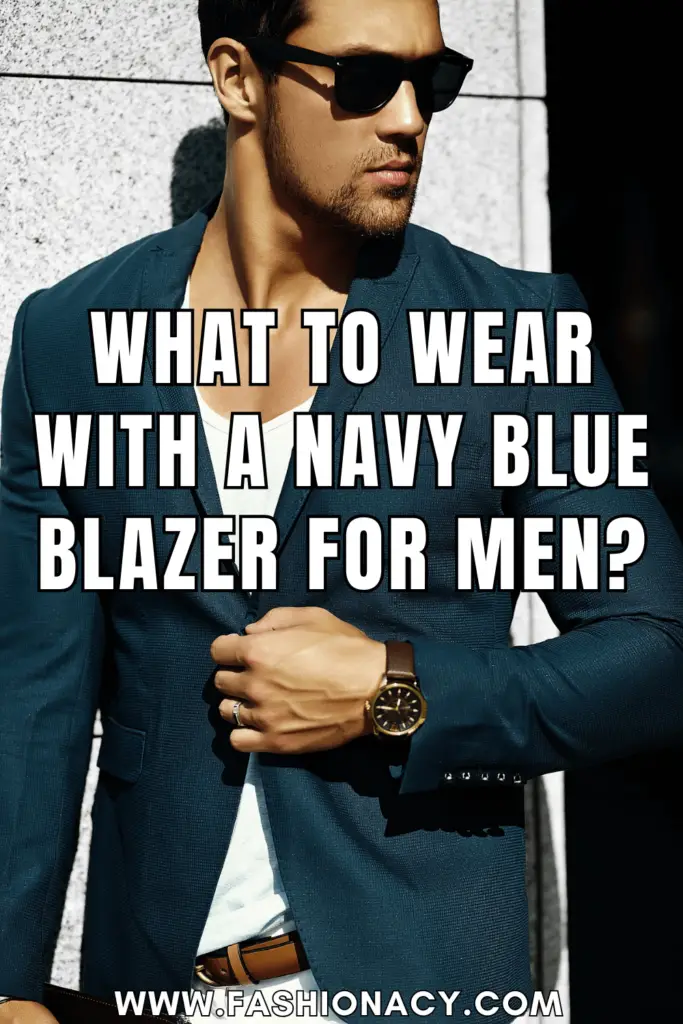 What to Wear With a Navy Blue Blazer Men