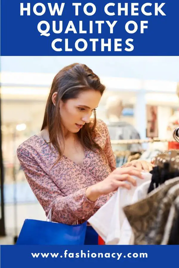 how to identify quality clothing