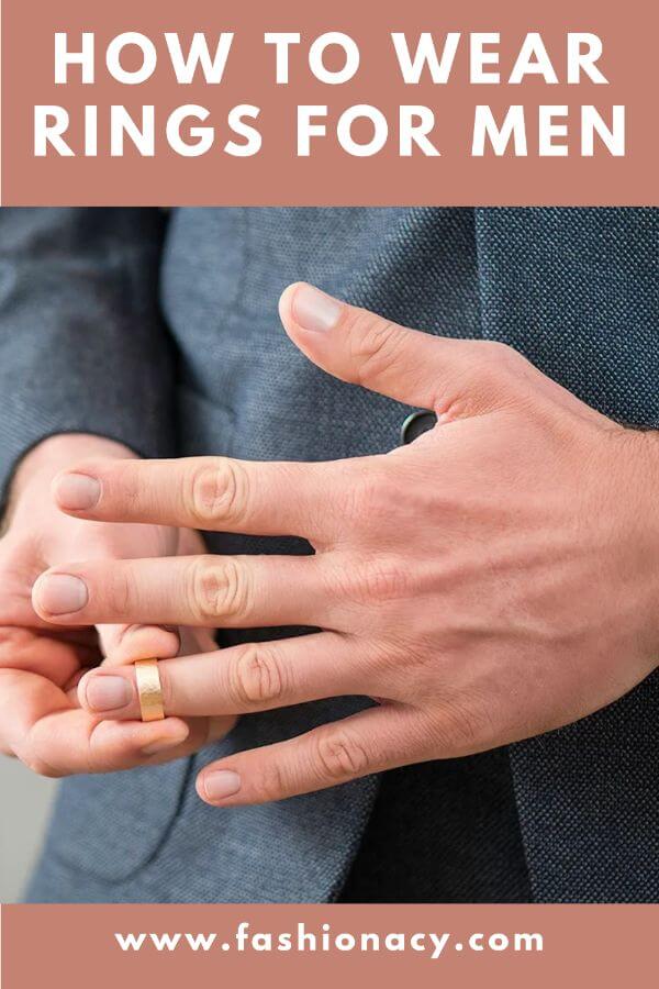 how to wear rings men's fashion