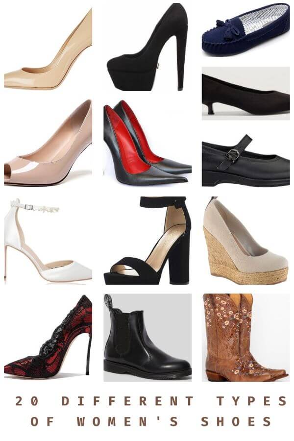 types of shoes for women