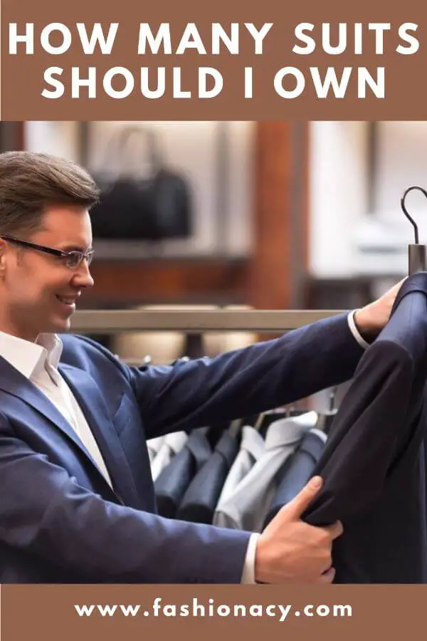 how many suits should a man own