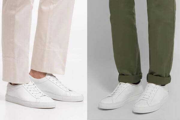 Koio Capri Triple White vs Common Projects Original Achilles