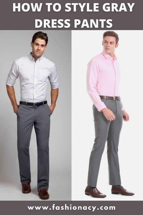 How to Style Gray Dress Pants For Men