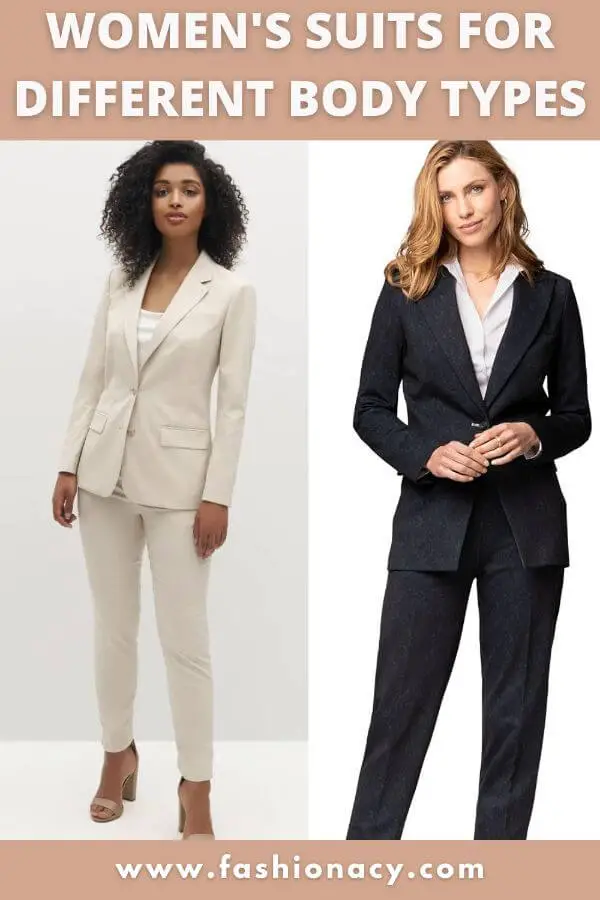 Women's suits for body shapes