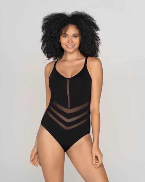 adjustable strap one-piece swimsuit