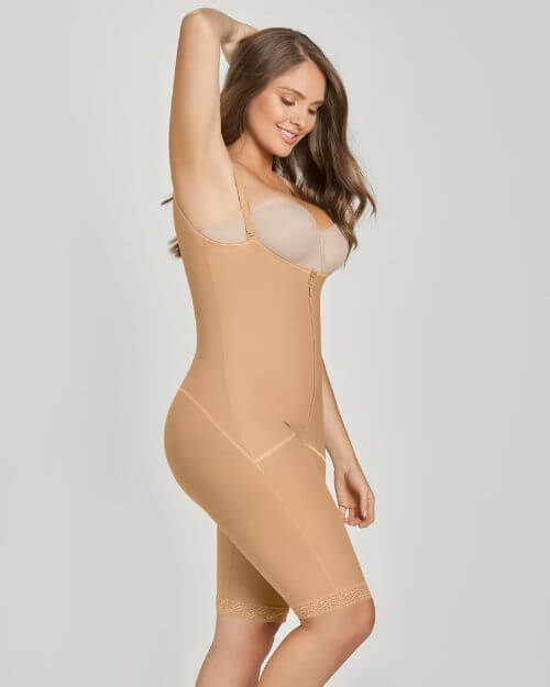 open bust full body shaper