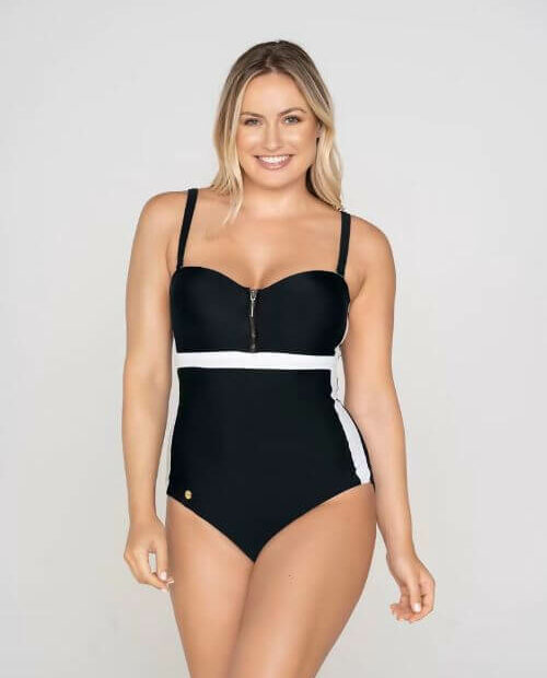 tummy slimming one-piece swimsuit
