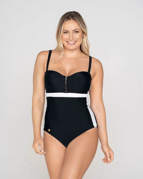 tummy slimming one-piece swimsuit