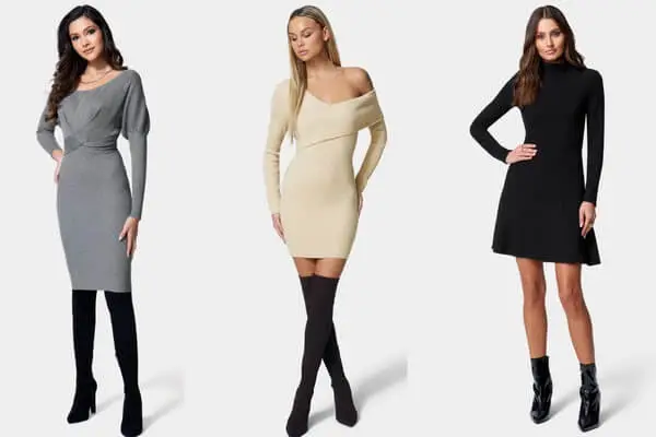 sweater dresses with boots