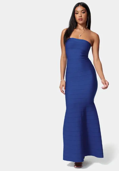 Luxe Bandage Strapless Gown