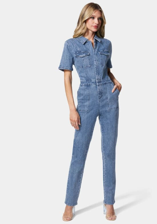 Straight-Leg-Zip-Front-Denim-Jumpsuit