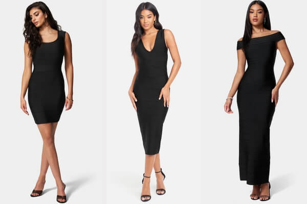 Black Bandage Dresses (Midi, Mini, Maxi)