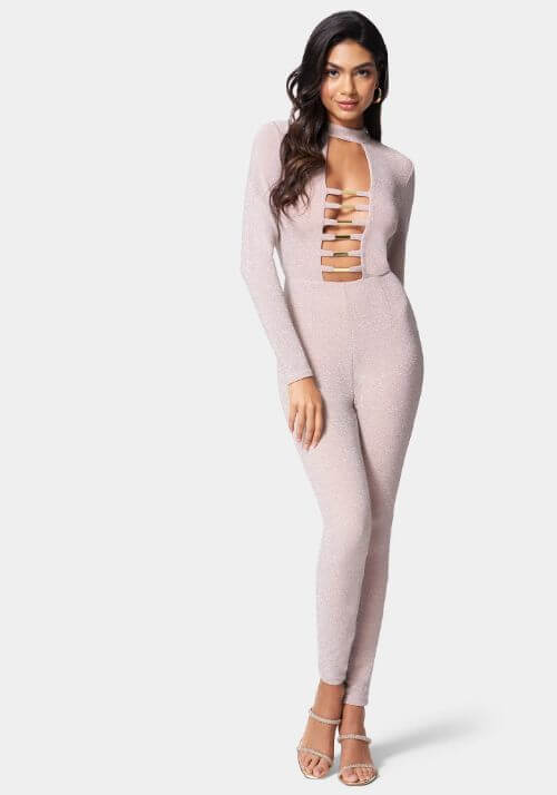 long sleeve bodycon jumpsuit