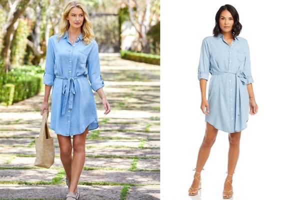 Chambray Shirtdress Outfit