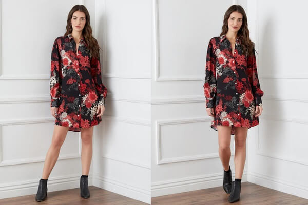 Floral Shirtdress Outfit