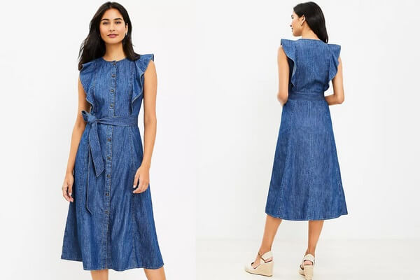 How to Style a Denim Dress