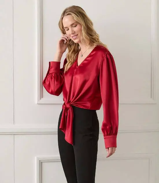 tie-front-blouse-outfit-red