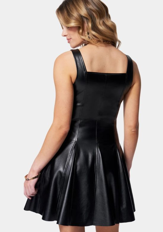faux-leather-corset-dress