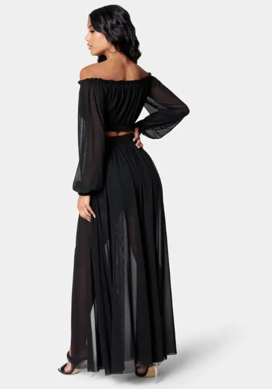 black-two-piece-dress