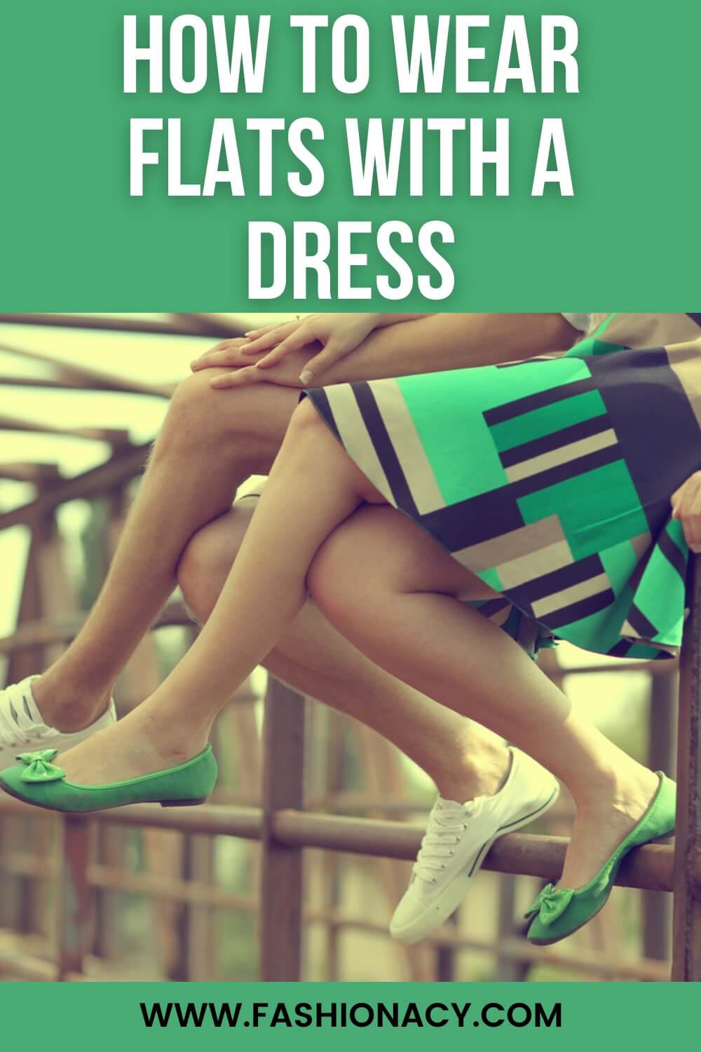 How to Wear Flats With a Dress