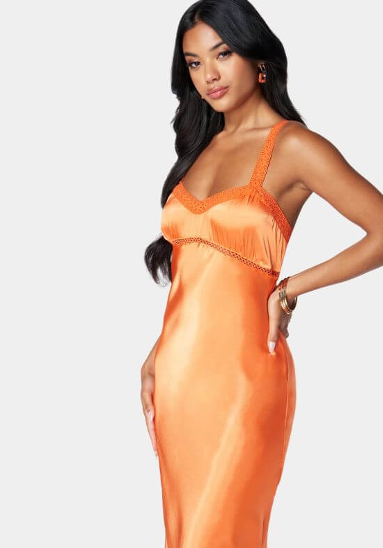 orange-satin-dress