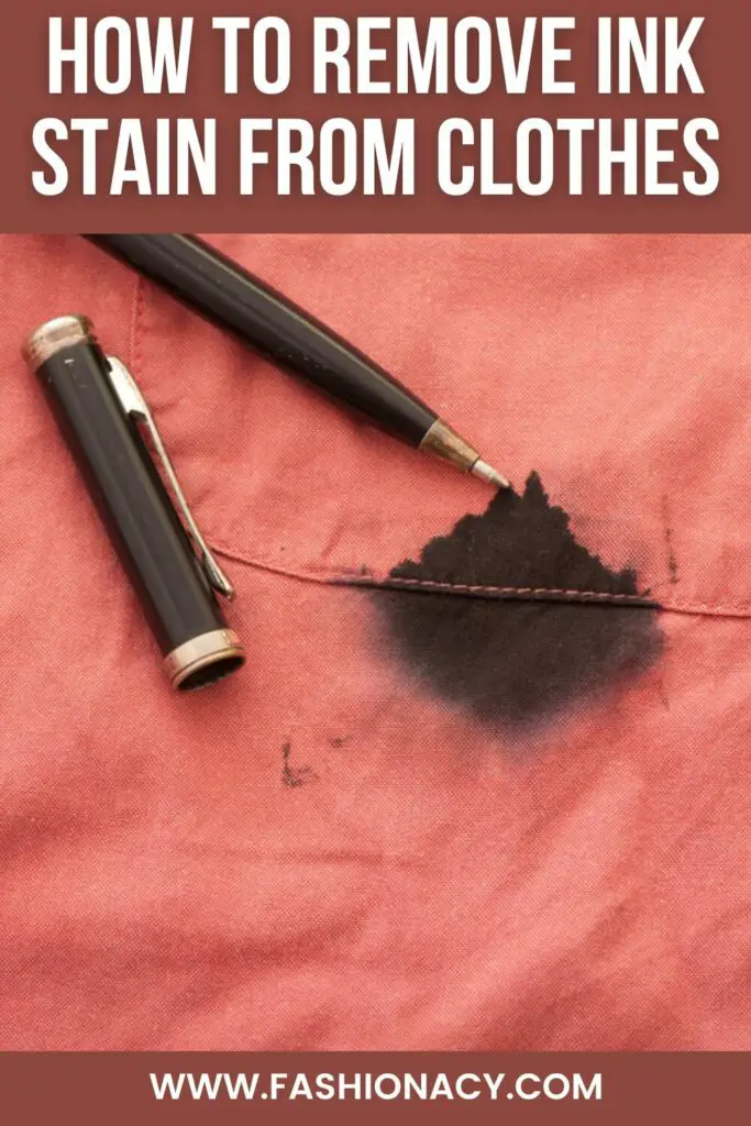 Remove Ink Stain From Clothes