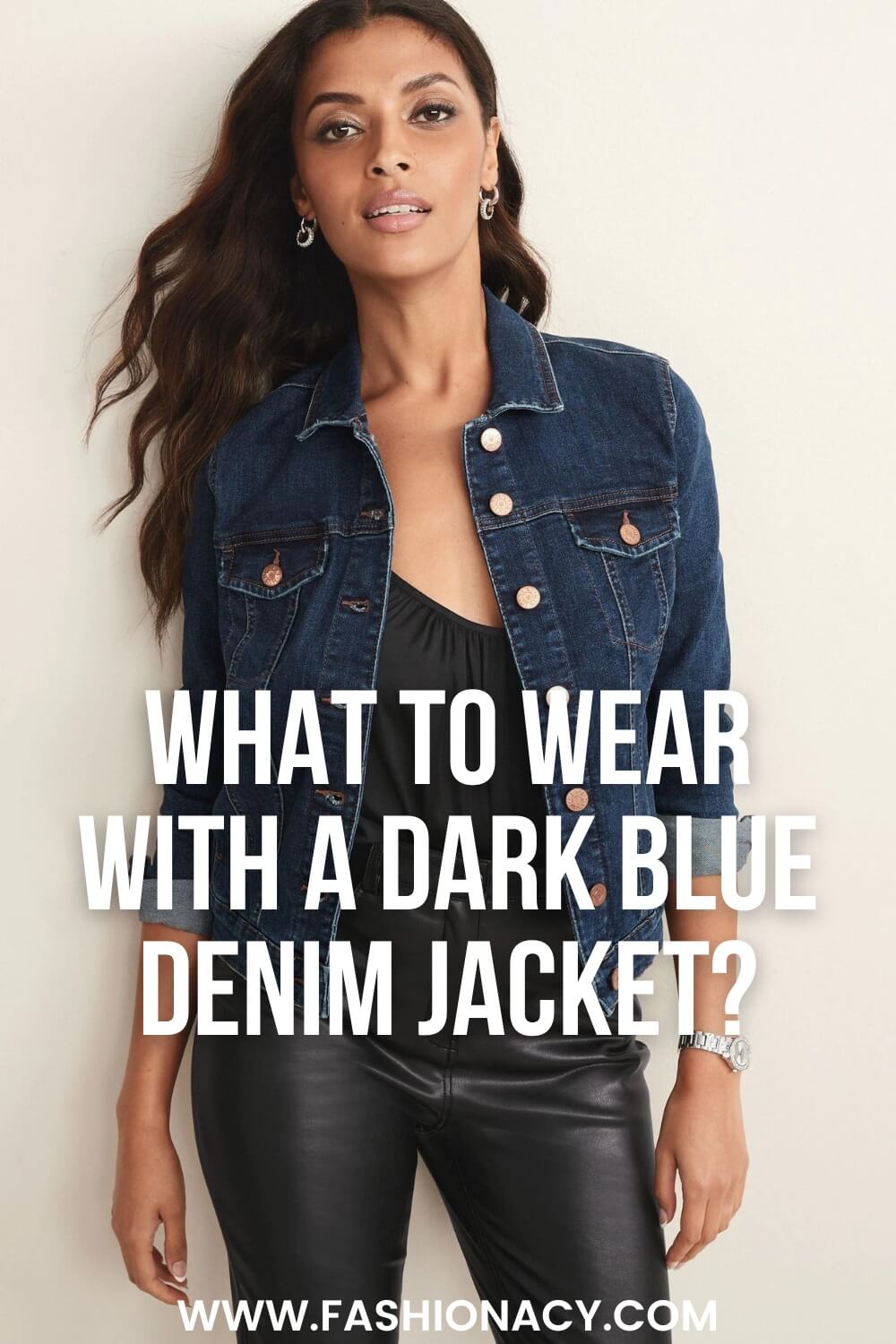 What to Wear With a Dark Blue Denim Jacket?
