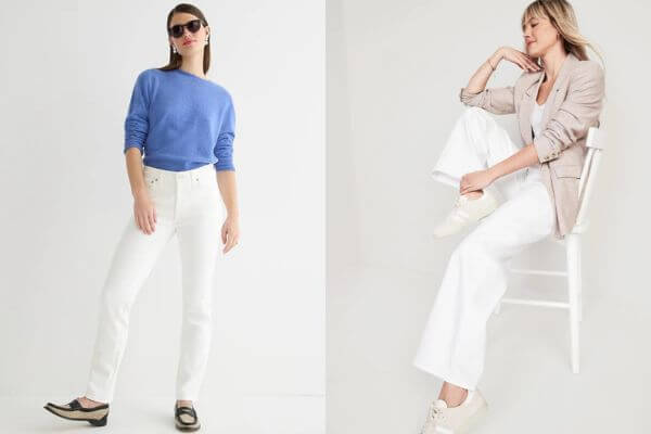 White Jeans Outfits For Women
