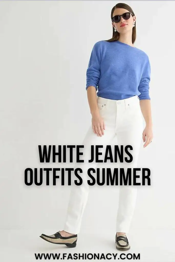 White Jeans Outfits Summer