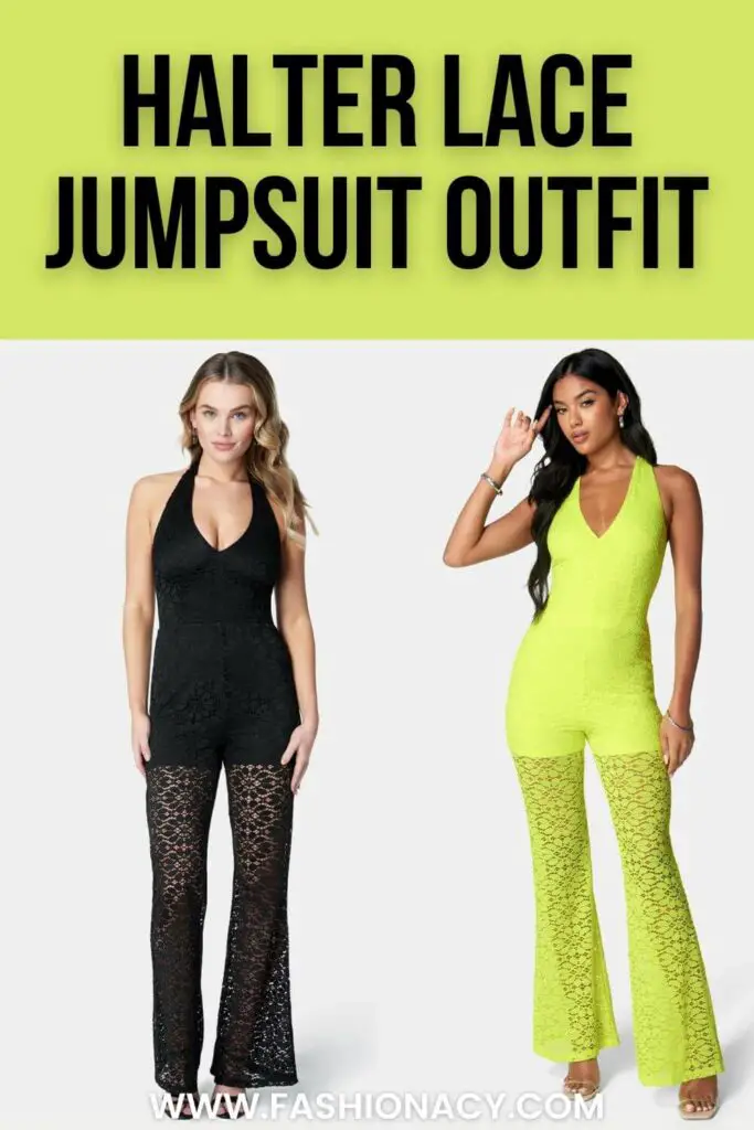 black-yellow-halter-lace-jumpsuit