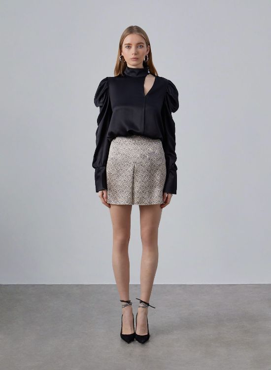 geometric-print-silk-mini-skirt