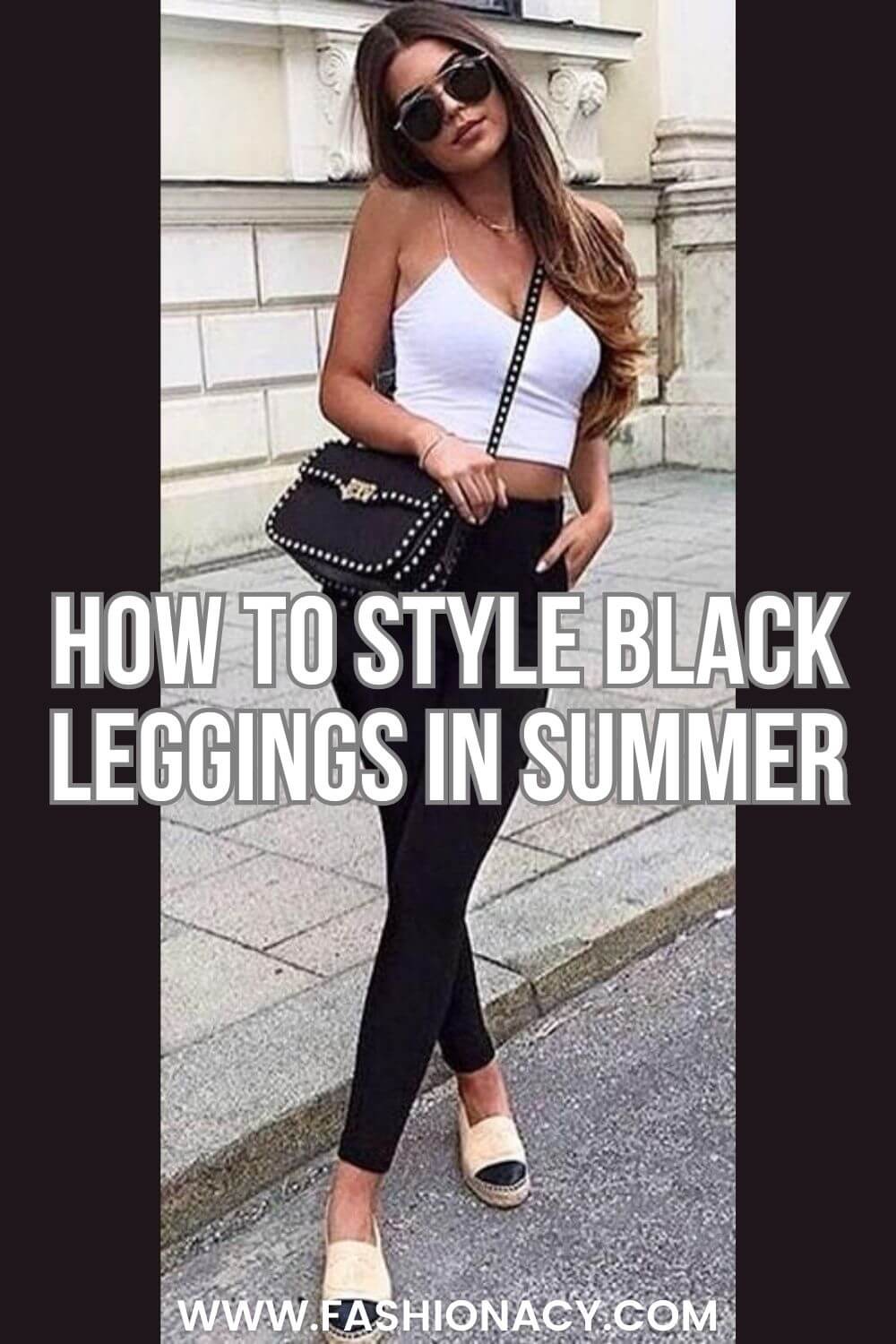 How to Style Black Leggings in Summer