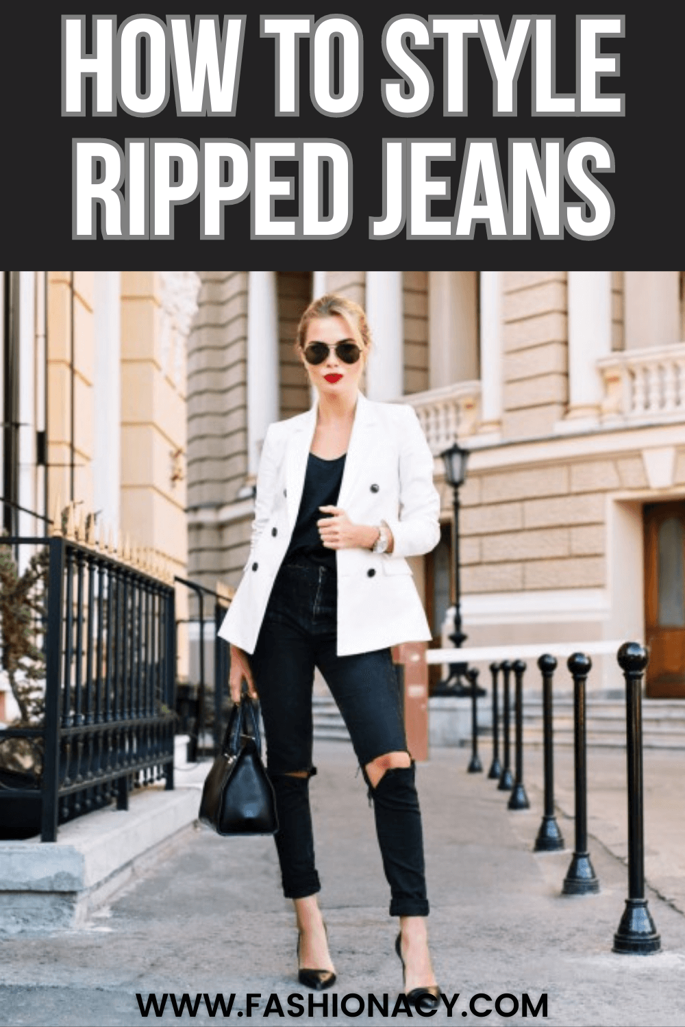 How to Style Ripped Jeans