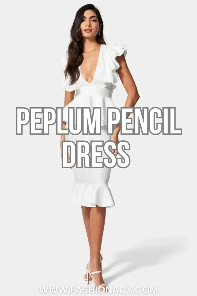 white-peplum-dress