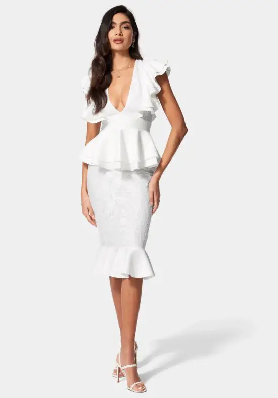 white-peplum-dress-classy