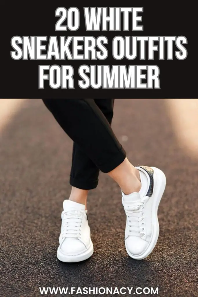 20 White Sneakers Outfit For Summer, Women