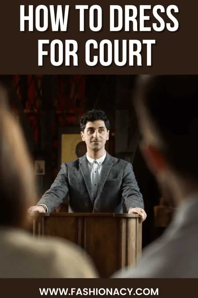How to Dress For Court, Men
