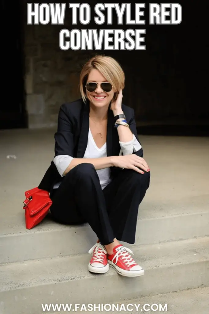 How to Style Red Converse