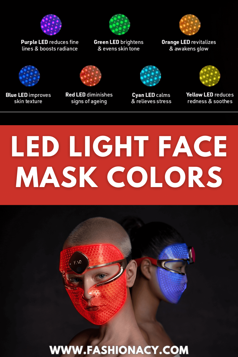 LED Light Face Mask Colors
